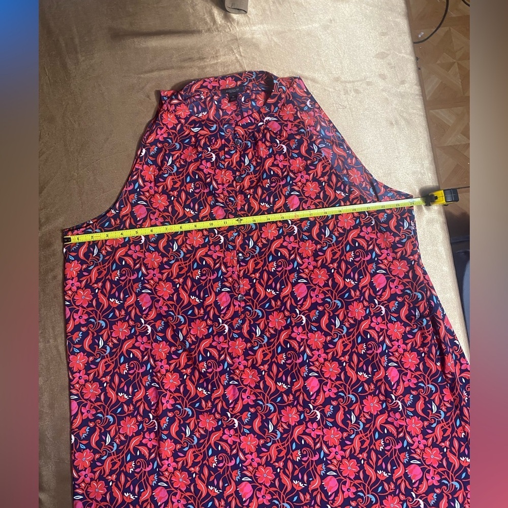 Ann Taylor Red and Blue Floral Dress - Picture 9 of 12